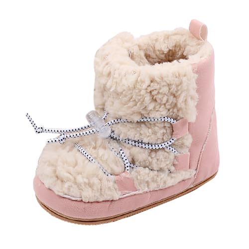 Kinder-Winterstiefel - Winter Wasserdicht Barfußschuhe Basic Regenstiefel Boots Verdickt Winterschuhe Anti-Rutsch Sohle Weich Leicht rutschfest Winterstiefel rutschfeste Babyschuhe 0-18 Monate von Generisch