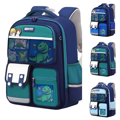 Kinderrucksack Mädchen Junge Rucksack Kinderrucksack für 2-5 Jahre Kinder Kindergartenrucksack Grundschüler-Rucksack für Kinder aus Oxford-Stoff mit Cartoon-Dinosaurier Mini Tagesrucksack von Generisch
