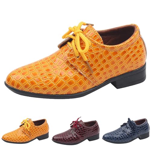 Kinderschuhe Jungen Dress Schuhe Spitze Zehe Niedriger Absatz Bequem Schnürung礼服 Tanz Aufführung Schuhe Für Formelle Anlässe Klassisch Kinderschuhe von Generisch