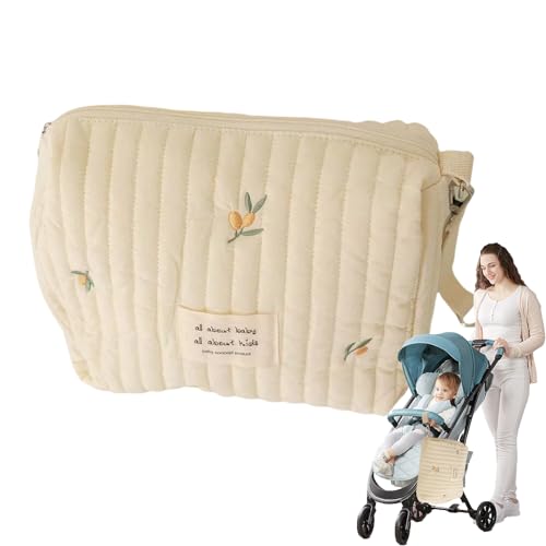 Kinderwagenbag | Kinderwagenspeichertasche | Kinderwagen Organizer | Pram buggys Organizer-Tasche mit Reißverschluss, snos-on-Kinderwagen-Tasche und großer Stauraum, Kinderwagen-Aufbewahrungsbeutelzub von Generisch