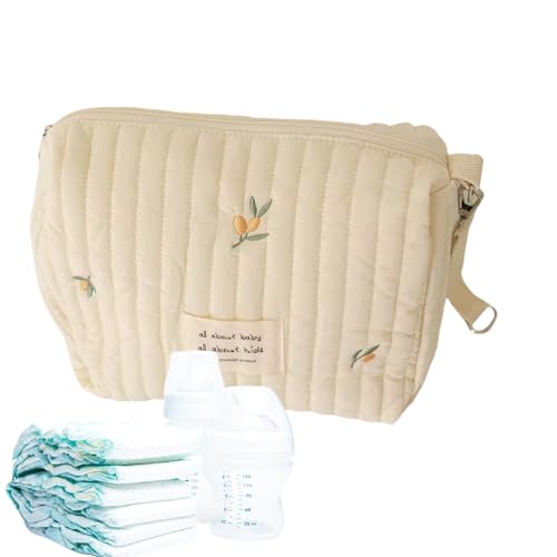 Kinderwagenorganisatortasche | Multifunktioneller Reisetasche für Kinderwagen, Reißverschlussbeutel mit großer Kapazität für Flaschen, Tücher, Telefon, Schlüssel, Reinigungsmittel, bequemer und prakti von Generisch