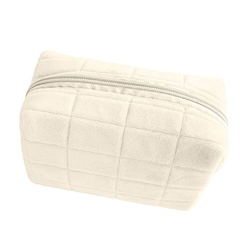 Kissen-Federmäppchen, tragbare Reise-Kosmetiktasche, weiche Kosmetiktasche, Make-up-Tasche mit Reißverschluss, großes Fassungsvermögen, multifunktionaler Kulturbeutel, Organizer für Damen, Mädchen von Generisch