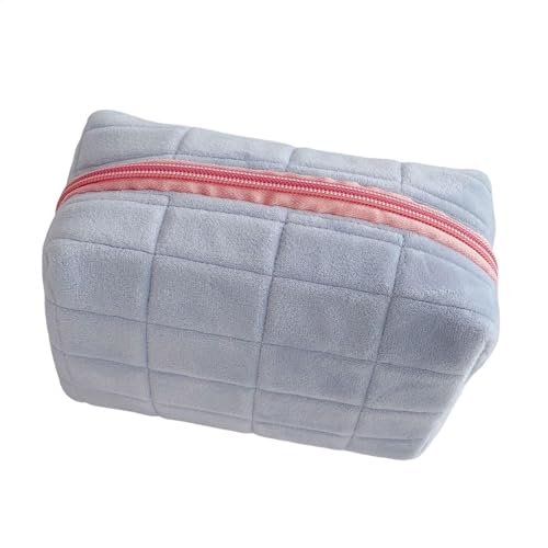 Kissen-Federmäppchen – weiche Kosmetiktasche, tragbare Reise-Kosmetiktasche, Make-up-Tasche mit Reißverschluss, große Kapazität, multifunktionaler Kulturbeutel, Organizer für Damen, Mädchen, Make-up, von Generisch