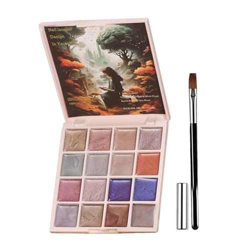 Kit - Nicht -Stick -Skulptur Gell | Farbwechsel -Nagellack | Chrompulver Maniküre Set für Dekoration, Thermaleffekt Glitter, Salonkunstdesign Kit - Nicht -Stick -Skulptur Gell | Farbwechsel -Nagellack | Chrompulver Maniküre Set für Dekoration, Thermaleffekt Glitter, Salonkunstdesign von Generisch