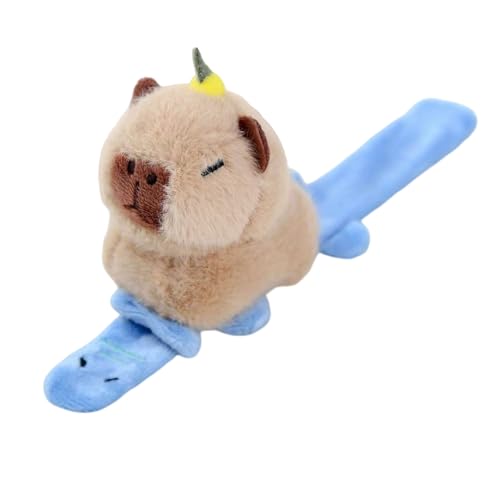Klapparmbänder Für Kinder | Plüschtiere Capybara - Weiches Wackelndes Tier Armband Spielzeug,für Kinder Jugendliche Teenager Klassenzimmer Zuhause Reisen Schule täglich Weihnachten Geburtstag Party von Generisch