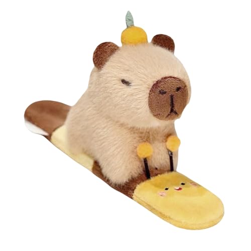 Klapparmband Stofftiere | Capybara Armband Niedlich,Weiches Spaß Kinder Klapparmband,Für Kinder Mädchen Teenager Reisen Schule Täglich Abschluss Feiertag Geburtstag von Generisch