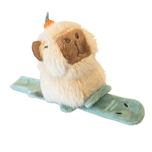 Klapparmband Stofftiere | Capybara Plüsch Spielzeug Armband - Modisches Tier Klapparmband - Für Kinder Mädchen Teenager Reisen Schule Täglich Abschluss Feiertag Geburtstag von Generisch