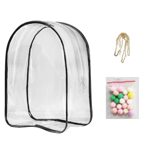 Klare Aufbewahrungsbeutel für Stoffpuppe - Plüschpuppe Organizer Rucksack | Staubdichte Sammeltasche mit Robustem Material, Transparenter Aufbau, Ideal fürs Pendeln, Wochenendtrips, Partys, Freizeit von Generisch