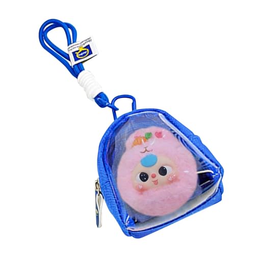 Klarsichttasche für Figur, Klarsichtpuppen-Displaytasche,Tragbare Geldbörse zur Münzaufbewahrung - Staubdichte Geldbörse zur Aufbewahrung von Münzen, Figuren-Display-Tasche mit Reißverschluss, Schlüss von Generisch
