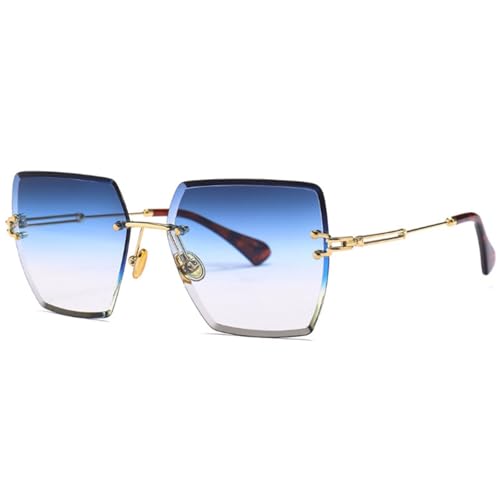 Klassische Damen-Sonnenbrille, randlos, modischer Farbverlauf, UV400, 1, Einheitsgröße Klassische Damen-Sonnenbrille, randlos, modischer Farbverlauf, UV400, 1, Einheitsgröße von Generisch