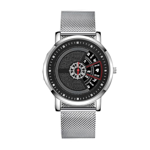 Klassische Herren-Armbanduh Atmosphärische Herrenuhr Business Wear Uhr Casual und Herrenmode Uhr Elegante Herrenuhr Sportuhr Noten (B, One Size) von Generisch