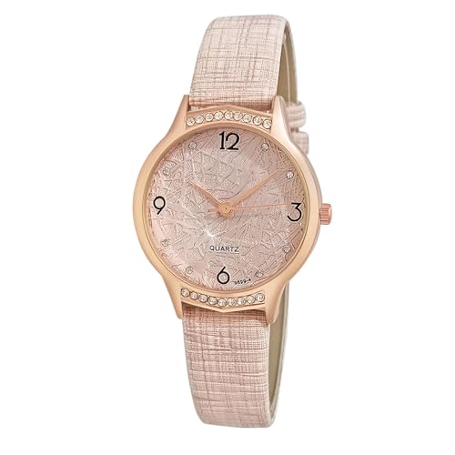 Klassische Herren-Armbanduhr Modische Damenuhr Wunderschöne und kompakte Damenuhr Lässige und einfache Elegante Damenuhr (B, One Size) von Generisch