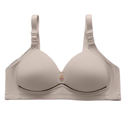 Klassische Nahtlos BHS Damen Modisch Rhinestone BH Ohne Bügel Sport BH Starker Halt Trainings Schlaf BHS Gepolstert für Alltag Yoga P-ush Up mit Verstellbarem Bustier Große Brüste Unterwäsche von Generisch