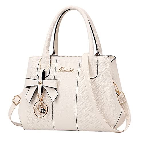Klassische europäische und amerikanische -Mutter-Handtasche mittleren Alters Taschen Organizer Kleiderschrank (White, One Size) von Generisch