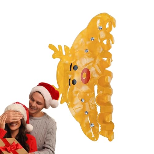 Klaue Damen Haarspange Weihnachten - Haarkralle Weihnachten Schöne Haarklammer Dicke Haarspange - Damen Weihnachten Haar Clip für Haare von Generisch