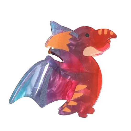 Klauenklammern süß, Dinosaurierhaarklammern, Acryl -Dinosaurier -Klauenstift, Nonslip Headdress Styling Tools Starke Haarzubehör für Frauen Mädchen von Generisch