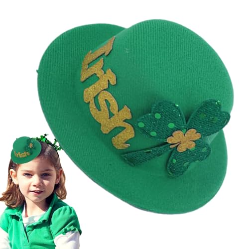 Kleeblatt-Haarspange, St. Patrick's Day Hut-Haarspange | Grüne Glücksblätter Kleeblatt-Hutförmige Haarnadel - Exquisite Kleeblatt-Glückshaarspangen, grüne irische Festival-Haarspangen für Zusammenkünf Kleeblatt-Haarspange, St. Patrick's Day Hut-Haarspange | Grüne Glücksblätter Kleeblatt-Hutförmige Haarnadel - Exquisite Kleeblatt-Glückshaarspangen, grüne irische Festival-Haarspangen für Zusammenkünf von Generisch