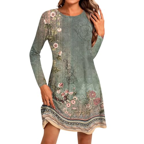 Kleid Silvester Damen Damen Kleid Winter Kleider Damen Outfit Weihnachtsfeier Damen Damen Rock Winter Damen Kleider Winter Party Kleid Whisky Angebot des Tages 3#mintgrün M von Generisch