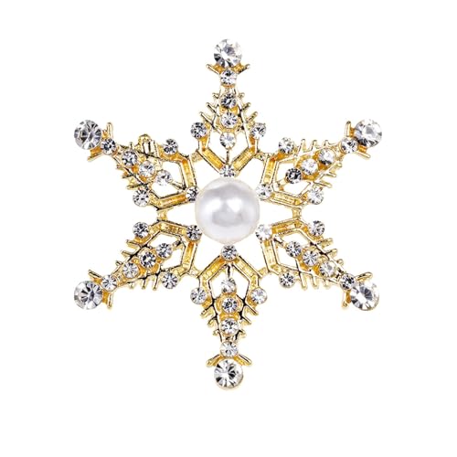 Kleider Schal Pullover Dekoration vielseitige Cartoon-Schneemann-Brosche für Frauen Oktoberfest Deko (A, One Size) von Generisch