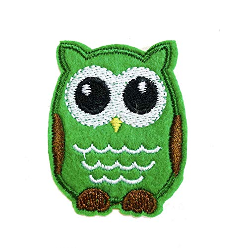 Kleidung Patches Cartoon EULE Eisen auf Patches Nähen gestickte Applikation annähen Patch Kleidung Aufkleber Applikationen Kleidungsstück DIY Zubehör kreativ und nützlich Durability and professional von Generisch