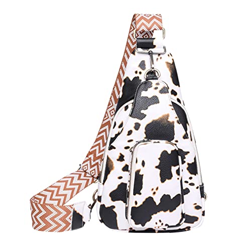 Kleine Bauchtasche für Damen, Leder, Umhängetasche, Brusttasche für Damen, Tragetasche für Damen, Arbeit, beige, Einheitsgröße, Reiserucksäcke von Generisch