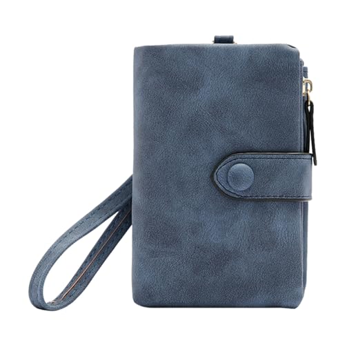Kleine Geldbörse für Damen, Leder, Handgelenk, mit Kartenfächern, Ausweisfenster, Reißverschluss, Geldbörse, Bu2, Einheitsgröße Kleine Geldbörse für Damen, Leder, Handgelenk, mit Kartenfächern, Ausweisfenster, Reißverschluss, Geldbörse, Bu2, Einheitsgröße von Generisch