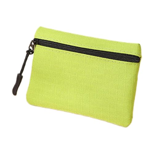 Kleine Geldbörse für Damen – Oxford-Tuch Make-up-Tasche | Tragbare Münzbörse mit Reißverschluss Kleine Geldbörse für Kreditkarte, Schlüssel, Headset, Lippenstift, grün, Refer to description, Unisex von Generisch