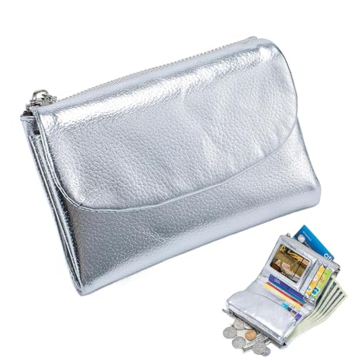 Kleine Geldbörsen Für Frauen - Ladies Mini Wallet | Kartenhalter Reißverschluss Brieftasche | Mini Accessoires Keeper | Leder Geldbeutel Modische Damen Weiche Ledertextur Kupplung Tasche Bequem Sicher von Generisch