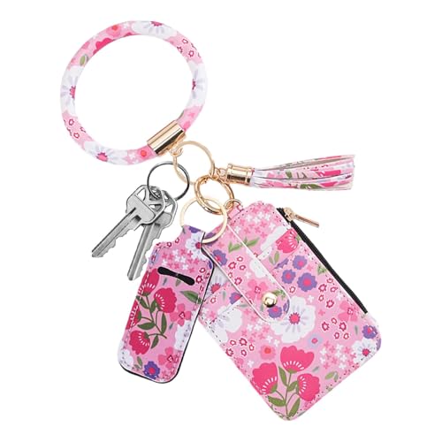 Kleine Geldbörsen mit Blumenmuster,Kleine Geldbörsen für Damen mit Blumenmuster,Schlankes Portemonnaie mit Kreditkartenetui | Schlankes Kreditkartenetui, niedliches kleines Kartenportemonnaie, stilvol von Generisch