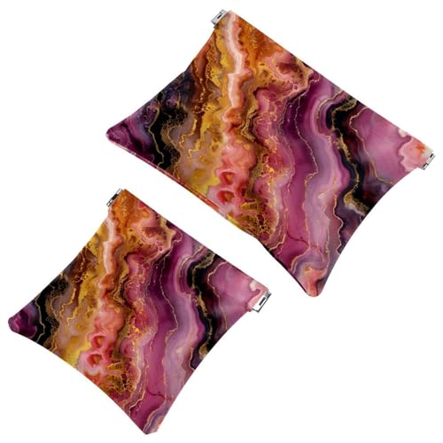 Kleine Kosmetiktasche mit Quetschverschluss, Reise-Make-up-Tasche für Geldbörse, kein Reißverschluss, selbstschließend, Mini-Make-up-Tasche für Damen und Mädchen, Giraffe in Sonnenbrille, lustiger von Generisch