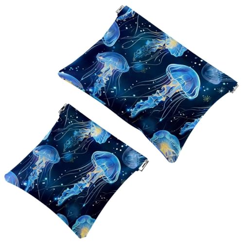 Kleine Kosmetiktasche mit Quetschverschluss, Reise-Make-up-Tasche für Geldbörse, kein Reißverschluss, selbstschließend, Mini-Make-up-Tasche für Damen und Mädchen, Giraffe in Sonnenbrille, lustiger von Generisch