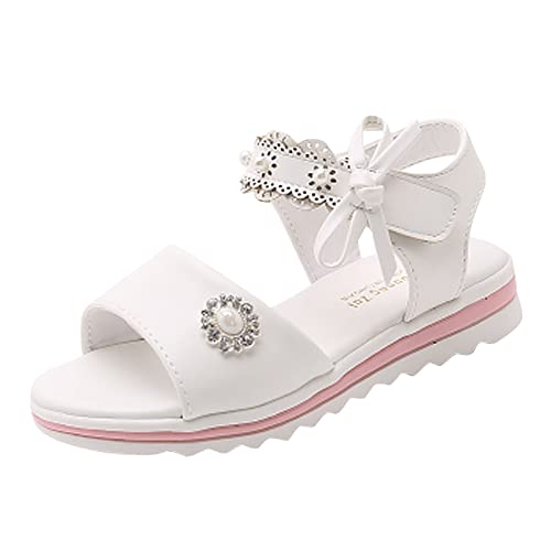 Kleine Mädchen Socken Hausschuhe Dicke Sohle Sandalen Weiche Sohle Bequeme Prinzessin Sandalen, weiß, 11.5 UK Child 3X-Narrow Kleine Mädchen Socken Hausschuhe Dicke Sohle Sandalen Weiche Sohle Bequeme Prinzessin Sandalen, weiß, 11.5 UK Child 3X-Narrow von Generisch