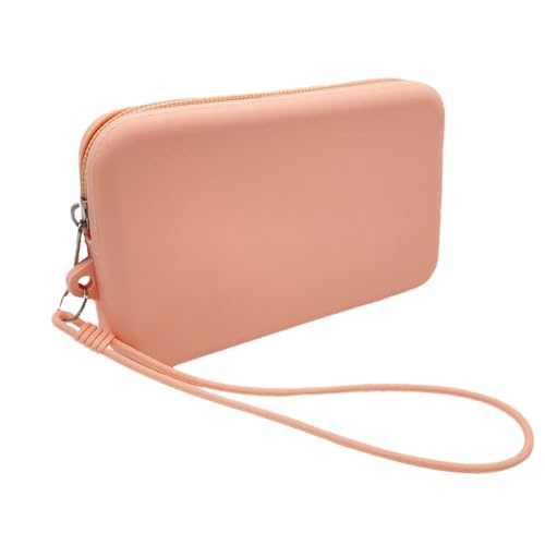 Kleine Münztasche, Geldbörse für Münzen, Mehrzweck-Geldbörse für Herren mit Reißverschluss, Silikon-Münzbeutel, Reißverschluss-Münzbeutel mit Seil für Bargeld, Münzkosmetik von Generisch