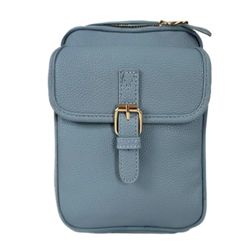 Kleine Schultertasche | Diebstahlsichere Tasche - Mit integriertem Kartenfach verstellbarer Gurt Vintage Leder Handytasche großes Fassungsvermögen für Outdoor Business von Generisch