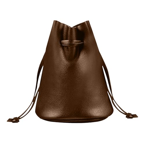 Kleine Tasche mit Kordelzug, schwarze Beutel mit Kordelzug, kleine Geschenkbeutel, transparent, PU-Leder, für Damen und Herren, für Würfel, Steine, Kameralinsen von Generisch