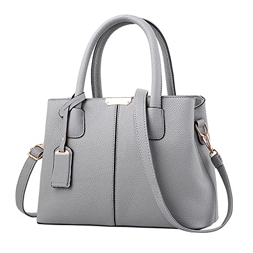 Kleine wiederverwendbare Tragetasche, modische Damen-Handtaschen, Damen-Geldbörse, Umhängetasche, Tragetasche, Ledertasche, grau, Einheitsgröße Kleine wiederverwendbare Tragetasche, modische Damen-Handtaschen, Damen-Geldbörse, Umhängetasche, Tragetasche, Ledertasche, grau, Einheitsgröße von Generisch