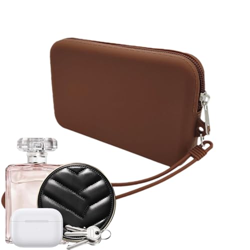 Kleines Portemonnaie, Münzgeldbeutel - Herren-Münzbeutel mit großem Fassungsvermögen, Münzgeldbörse mit Reißverschluss,Rechteckiges Kleingeldetui mit Reißverschluss für Geldmünzen, Kosmetika von Generisch
