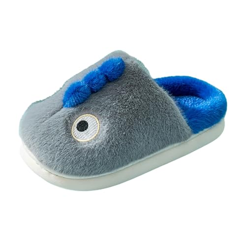 Kleinkind Jungen Mädchen rutschfest Gummisohle Schuhe Plüsch Wärme Weiche Cute Tiere Hausschuhe Plüsch Pantoffeln Baumwolle Hausschuhe Kuschelige Home rutschfeste Slippers Winterschuhe Größe 34-36.5 von Generisch