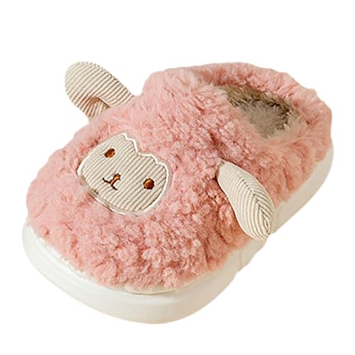 Kleinkind Jungen Mädchen rutschfest Gummisohle Schuhe Plüsch Wärme Weiche Cute Tiere Hausschuhe Plüsch Pantoffeln Baumwolle Hausschuhe Kuschelige Home rutschfeste Slippers Winterschuhe Größe 34-36.5 von Generisch