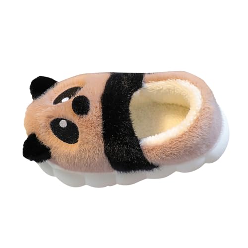 Kleinkind Jungen Mädchen rutschfest Gummisohle Schuhe Plüsch Wärme Weiche Cute Tiere Hausschuhe Plüsch Pantoffeln Baumwolle Hausschuhe Kuschelige Home rutschfeste Slippers Winterschuhe Größe 34-36.5 von Generisch