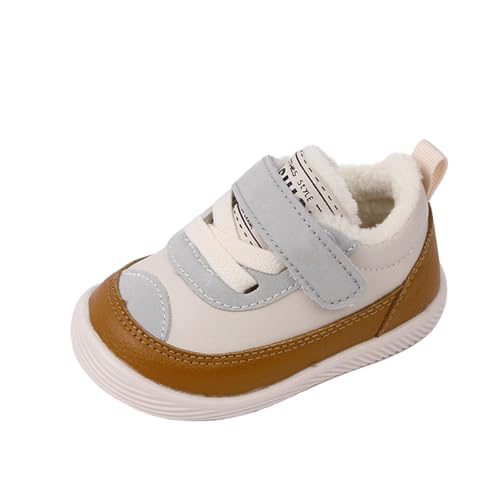 Kleinkind Lauflernschuhe 22 Mädchen Jungen Krabbelschuhe Baby Atmungsaktiv Babyschuhe 0-12 Monate Rutschfest Freizeitschuhe Neugeborene Flache Bodenschuhe Weichen Sohle Baby-Schuhe Segeltuchschuhe von Generisch