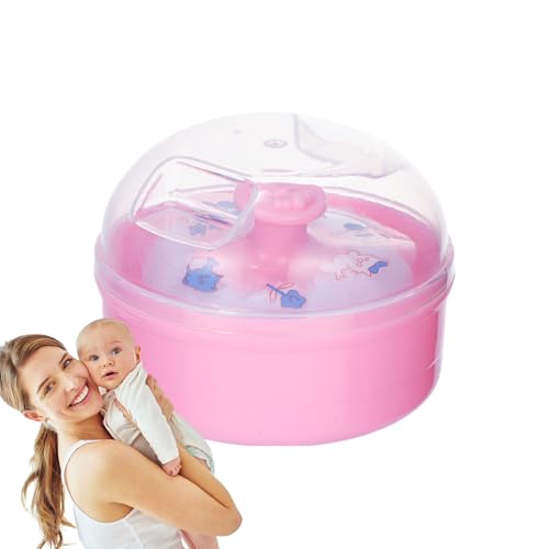 Kleinkindpulver Puff - 3,5 Zoll Staubbewerberbehälter für Babys für Babys, Hülle Gentle Flusen mit lockerem Fundament, tragbares Babyzubehör für Windel und Körpergebrauch von Generisch