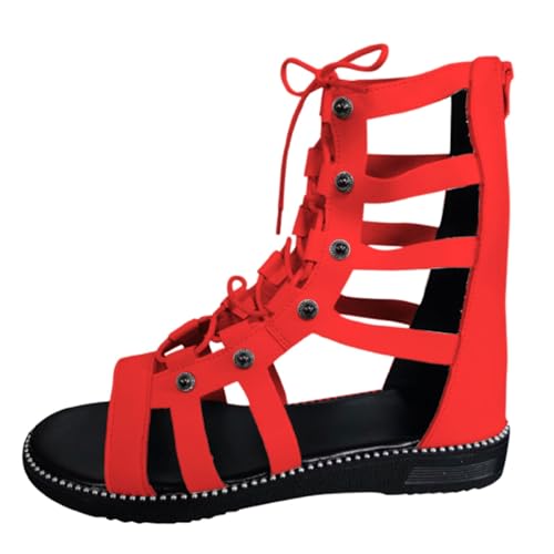 Kniehohe Damenstiefel – Halloween-Stiefel für Damen – Halloween-Grusel-Stiefel, Western-Cowboy-Schuhe, spitzer Zehenbereich, lässiger Cowgirl-Schuh, Western-Cowgirl-Schuhe, Retro-Schuhe von Generisch