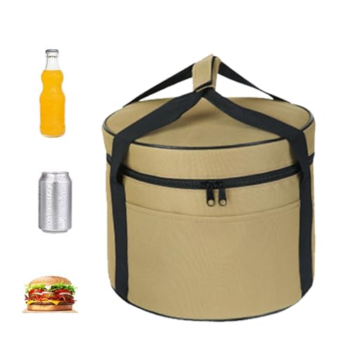 Kochgeschirrtasche - Picknick -Pot -Beutel, Reise Utensilien Organizer | Großer Zylinder -Aufbewahrungsbeutel, Platzwaren -Besteck -Make -up -Bürsten Organizer für Camping Outdoor Cooking Travel Acces von Generisch