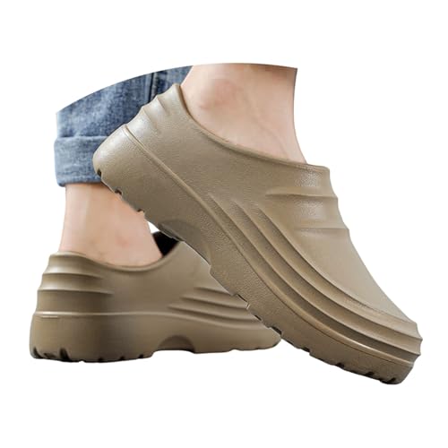 Kochschuhe Herren Clogs Rutschfeste Schuhe Leichte Elevate Shoes Arbeitsschuhe Wasserdichte Küchenschuhe Gartenschuhe Anti-Rutsch Gummi Arbeitsclogs Krankenhaus Gartenarbeit Frauen von Generisch
