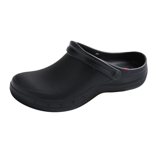 Kochschuhe rutschfeste Clogs Arbeitsschuhe Kochschuhe Für Männer Küchenschuhe Zapatos De Chef Für Frauen (Black, 41) von Generisch