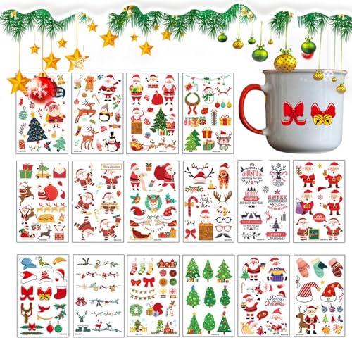 Körperaufkleber für Frauen, Wassertransfer-Aufkleber, wasserdichtes Design – eleganter Kerzenfilm-Aufkleber für Kerzen, Keramikbecher, Körper von Generisch