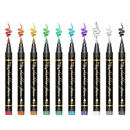 Körpermarker - Body Marker Stift - Waschbare Gesichtsfarbe 10 Farben Für Jugendliche Erwachsene Männer Kinder Cosplay Halloween von Generisch