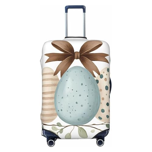 Kofferabdeckung im Vintage-Stil, Oster-Motiv, elastisch, kratzfest, staubdicht, passend für 45,7 - 53,3 cm von Generisch