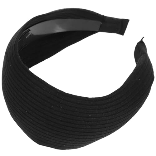 Komfortables Polyester- und Harz-Design, rutschfestes, elastisches Stirnband, 7,9 cm, extra breites Strick-Stirnband, schwarzes Stirnband für Damen, tägliches Tragen und Make-up, ideal Komfortables Polyester- und Harz-Design, rutschfestes, elastisches Stirnband, 7,9 cm, extra breites Strick-Stirnband, schwarzes Stirnband für Damen, tägliches Tragen und Make-up, ideal von Generisch